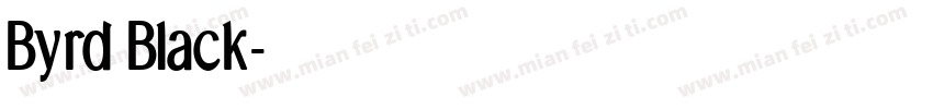 Byrd Black字体转换